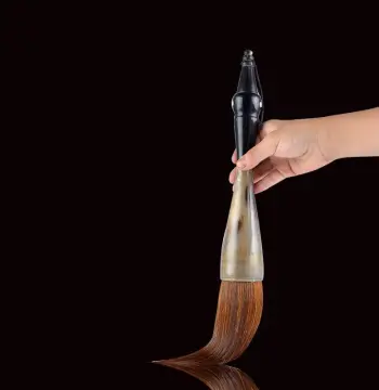 1 Pcs Horns Penholder Hopper-shaped Brush Pen Chinese Calligraphy Practice Chinese Character Calligraphy Brush Stationery