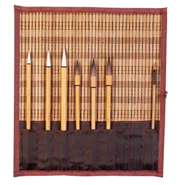 ArtSecret High Grade BT-01/03/04/05/06 Paint-Brush Holder Bamboo Rolling Bag Calligraphy Pen Case Curtain Pack Not Include Brush